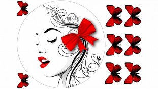 Съедобная картинка Девушка