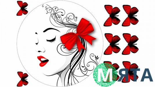 Съедобная картинка Девушка