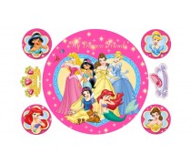 Принцессы для круглого торта