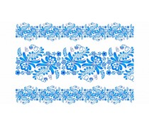 Голубой орнамент