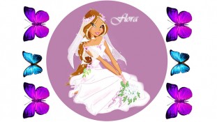 Флора для круглого торта Флора для круглого торта