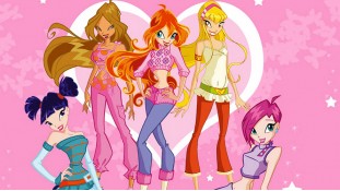 Winx Club розовый фон