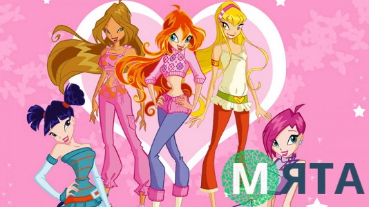 Winx Club розовый фон