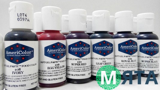 Красители гелевые Americolor, 21г