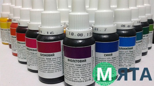 Красители гелевые Украса, 25 грамм