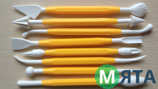 Набор пластиковых стеков для мастики. 8 штук