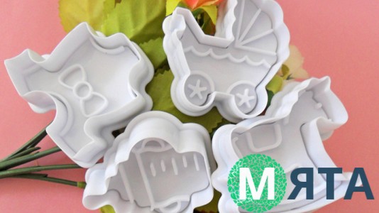 Плунжер для мастики Детский. 4 штуки