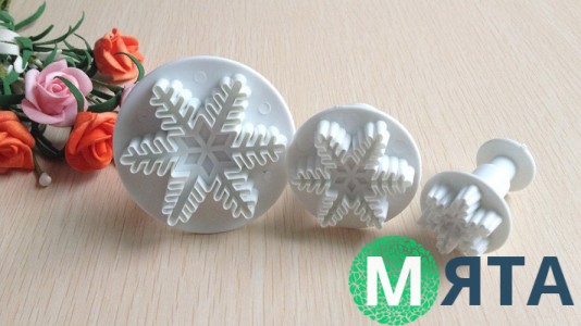 Плунжеры для мастики Снежинки