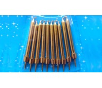 Свечи для торта Золотые