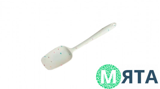 Силиконовая лопатка-ложка цельнолитая