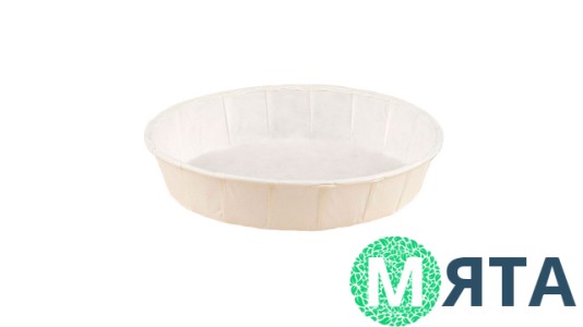 Бумажная форма с закрученным бортиком 90х22