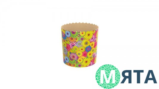 Бумажные формы для куличей №9-7. 110х85 мм (375 грамм)