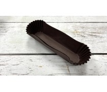 Бумажная форма для эклеров 130х30 мм, коричневые