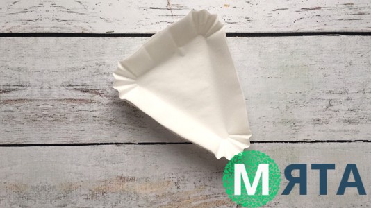 Бумажная форма для кусочка торта 