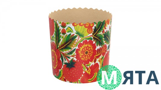 Бумажные формы для куличей №7-7 110х85 (375 грамм)