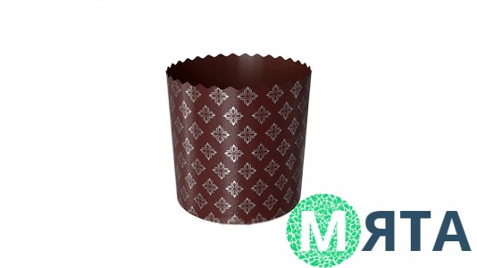 Бумажные формы для куличей Серебро 70х85 (110 грамм)