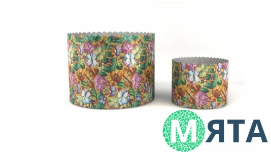 Бумажные формы для куличей Жостово 134х95