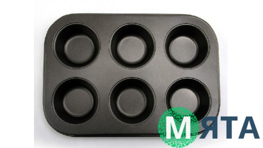 Форма для выпечки Маффины, 6 ячеек
