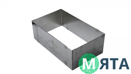 Раздвижная форма для бисквита Прямоугольник, 10 см