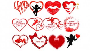 Съедобная картинка День Влюбленных 10