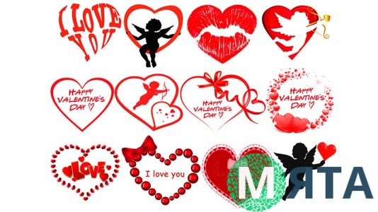 Съедобная картинка День Влюбленных 10