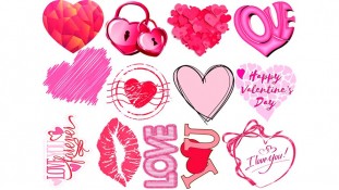 Съедобная картинка День Влюбленных 12