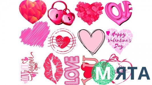 Съедобная картинка День Влюбленных 12