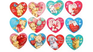 Съедобные валентинки для капкейков Съедобные валентинки для капкейков