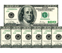 Съедобная картинка Доллары 
