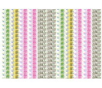 Съедобная  картинка Доллары и евро для капкейков 