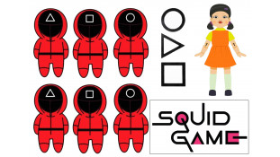 Съедобная картинка "Игра в кальмара" 2