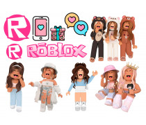 Съедобная картинка Roblox Девочки 3 (Роблокс)