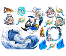 Съедобная картинка  "Genshin Impact Муалани"