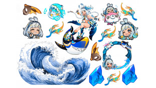 Съедобная картинка "Genshin Impact Муалани" Съедобная картинка "Genshin Impact Муалани"