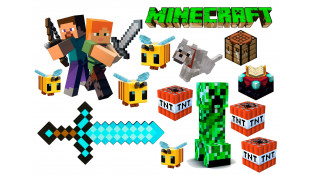 Съедобная картинка Майнкрафт 8 Съедобная картинка Майнкрафт 8