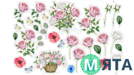 Съедобная картинка "Цветы" 14