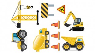 Съедобная картинка "Строительные машины" Съедобная картинка "Строительные машины"