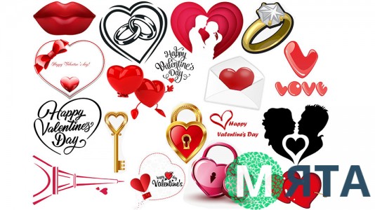 Съедобная картинка День Святого Валентина 1