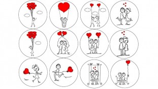 Съедобная картинка День Влюбленных 3