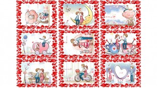 Съедобная картинка День Влюбленных 4