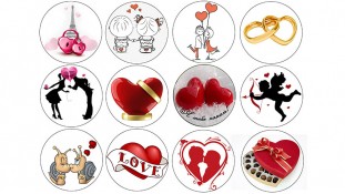 Съедобная картинка День Влюбленных 6