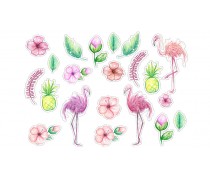 Съедобная картинка с Фламинго 2