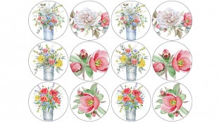 Съедобная картинка "Цветы" 11