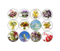 Съедобная картинка "8 Марта". 9