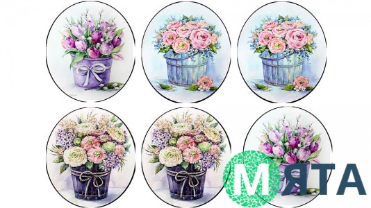 Съедобная картинка "Цветы" 12