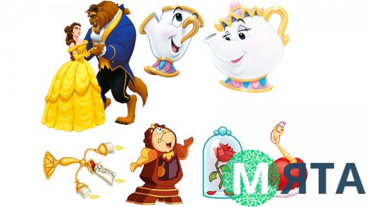 Съедобная картинка "Красавица и чудовище" 4