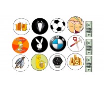 Съедобная картинка "Мужской набор"