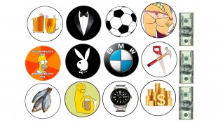 Съедобная картинка "Мужской набор" Съедобная картинка "Мужской набор"