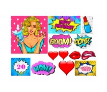 Съедобная картинка Поп Арт 9