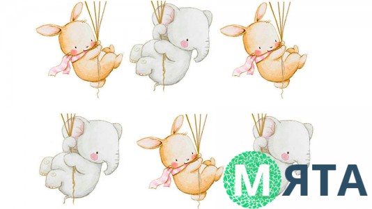 Слоники +зайчики